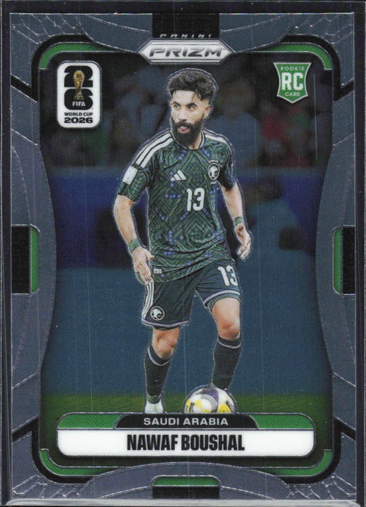 Nawaf Boushal 2026 Prizm World Cup Base framsida SKU 10761