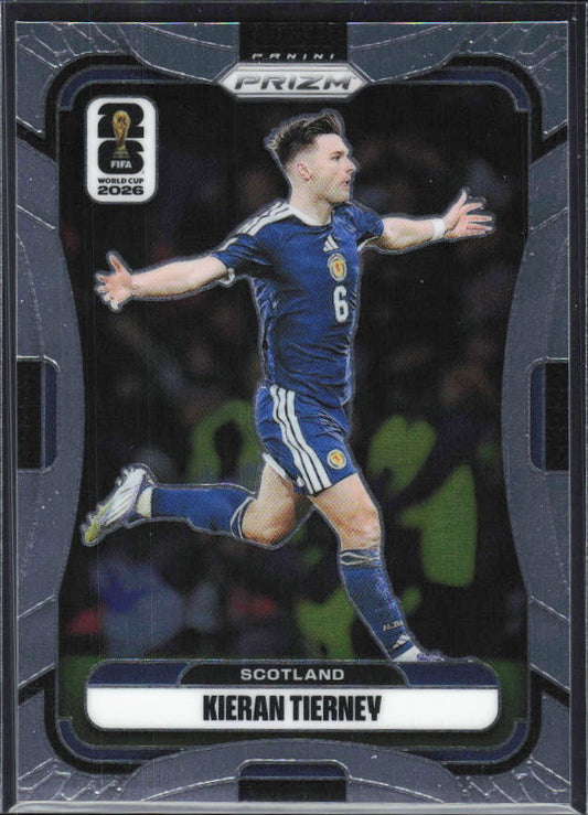Kieran Tierney 2026 Prizm World Cup Base framsida SKU 10766