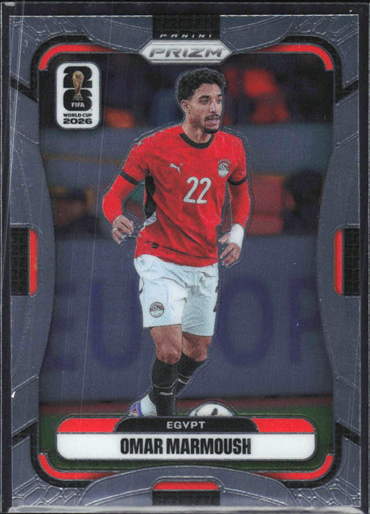 Omar Marmoush 2026 Prizm World Cup Base framsida SKU 10773