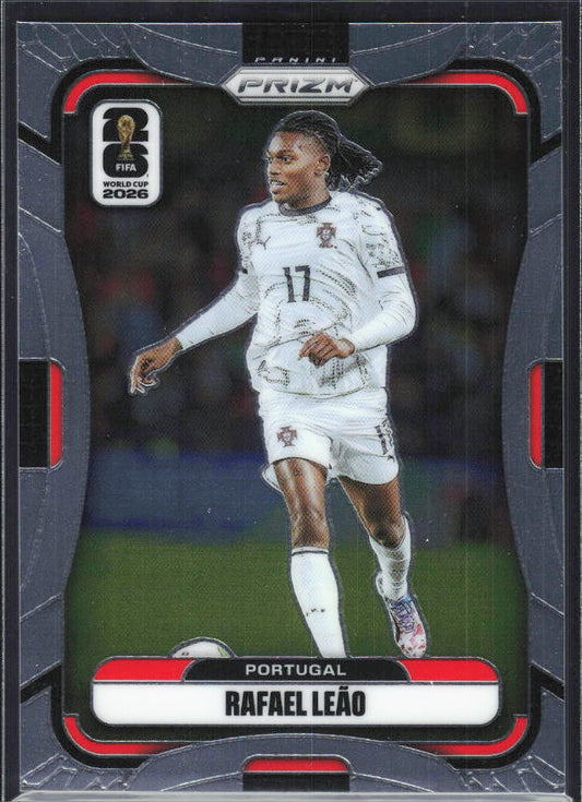 Rafael Leao 2026 Prizm World Cup Base framsida SKU 10798