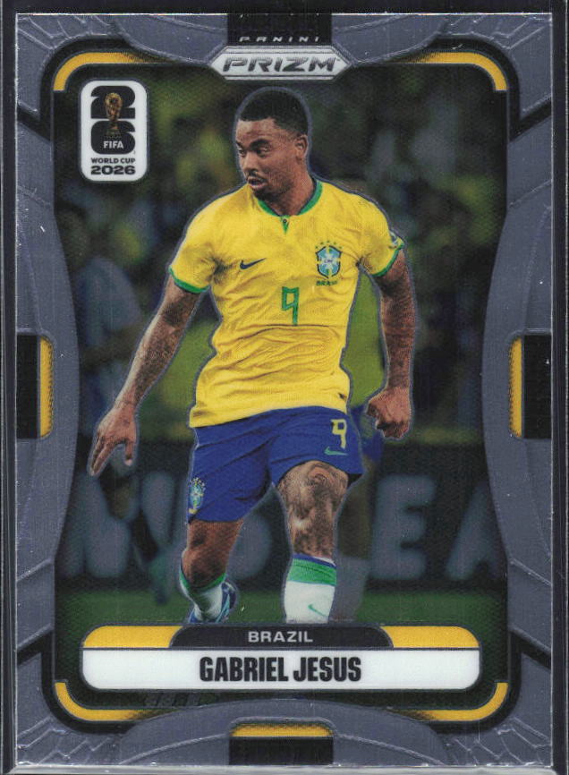 Gabriel Jesus 2026 Prizm World Cup Base framsida SKU 10803