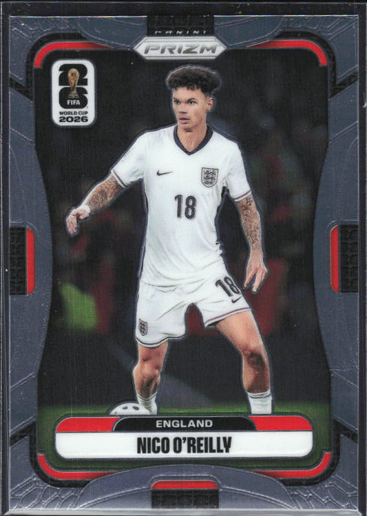 Nico O'Reilly 2026 Prizm World Cup Base framsida SKU 10814
