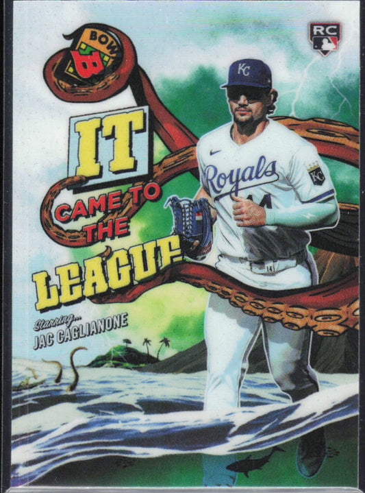 Jac Caglianone 2026 Bowman Chrome #IT-3 It Came to the League – framsida