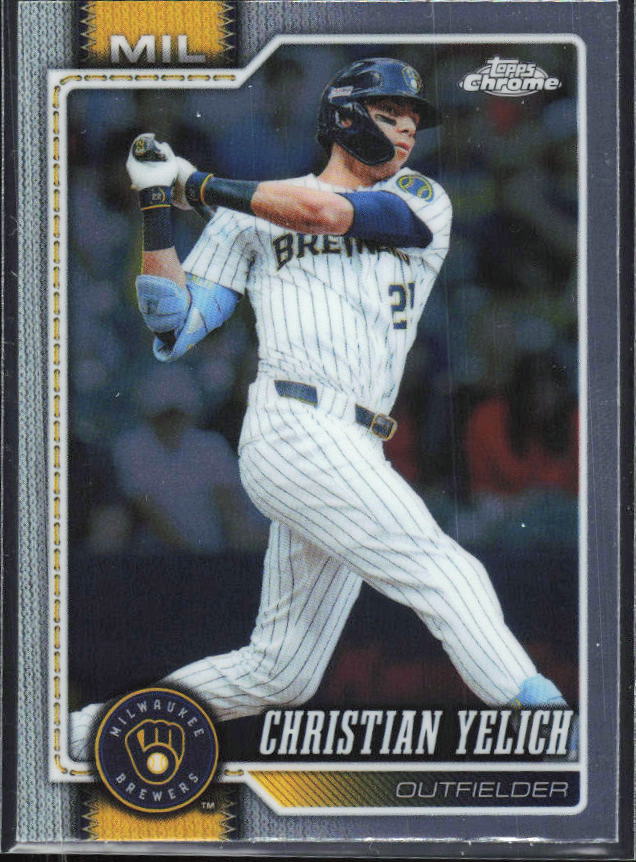 Christian Yelich 2026 Topps Chrome #15 framsida