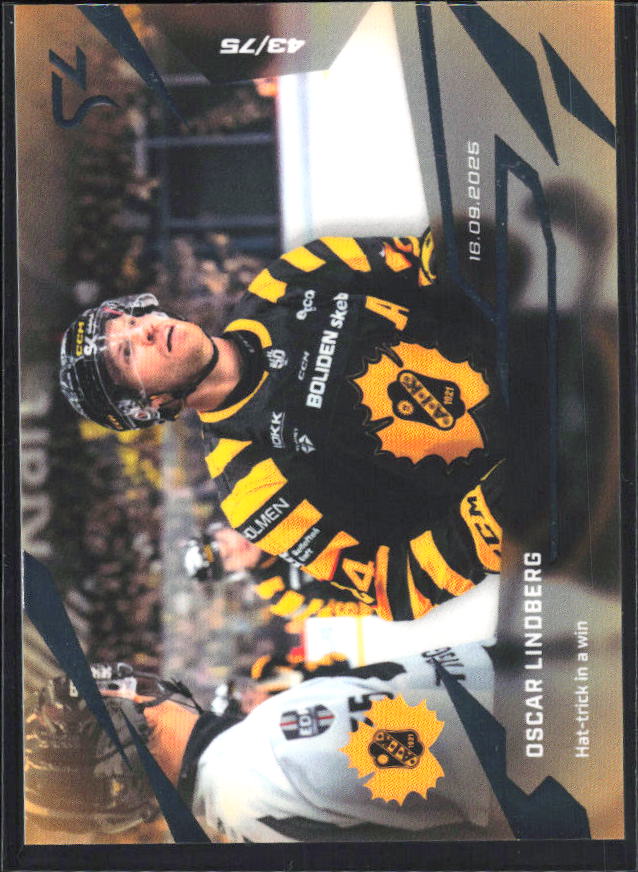 2025-26 SportZoo SHL LIVE #L-02 Oscar Lindberg 43/75 – framsida