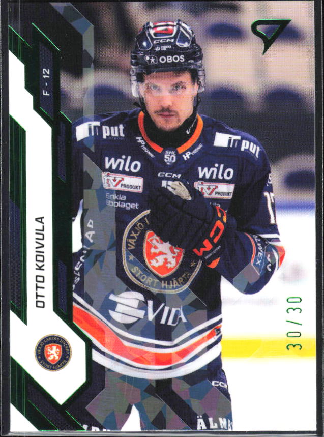 2025-26 SportZoo SHL S1 #121 Otto Koivula Shamrock Green 30/30 – framsida