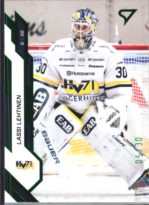 2025-26 SportZoo SHL S1 #217 Lassi Lehtinen Shamrock Green 05/30 – framsida