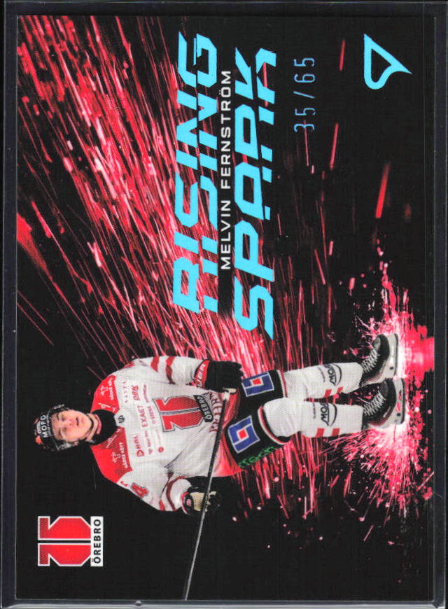 2025-26 SportZoo SHL S1 #RS-12 Melvin Fernström Rising Spark Sky Blue 35/65 – framsida