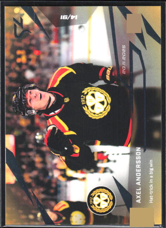 2025-26 SportZoo SHL LIVE #L-14 Axel Andersson 14/91 – framsida