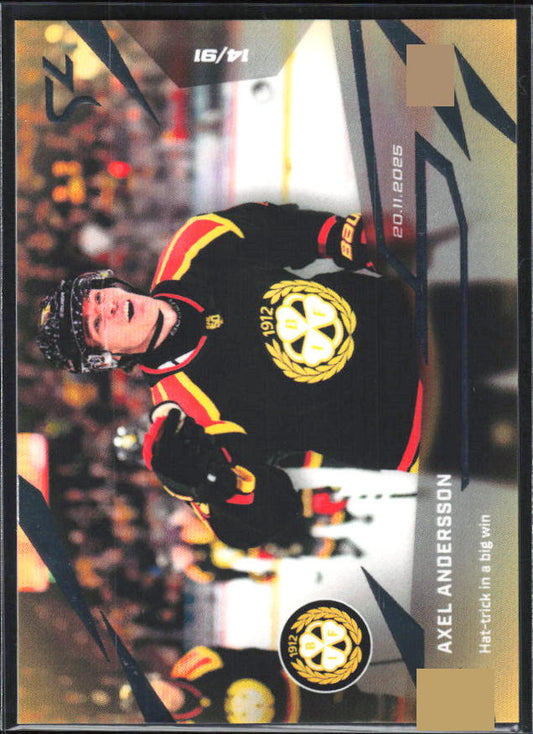 2025-26 SportZoo SHL LIVE #L-14 Axel Andersson 14/91 – framsida