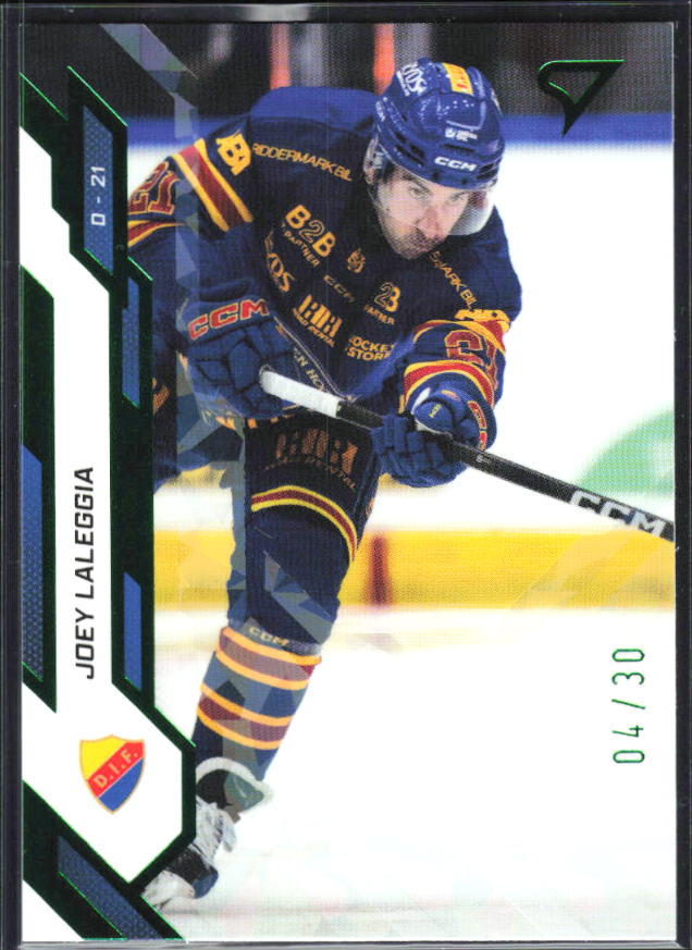 2025-26 SportZoo SHL S1 #238 Joey LaLeggia Shamrock Green 04/30 – framsida