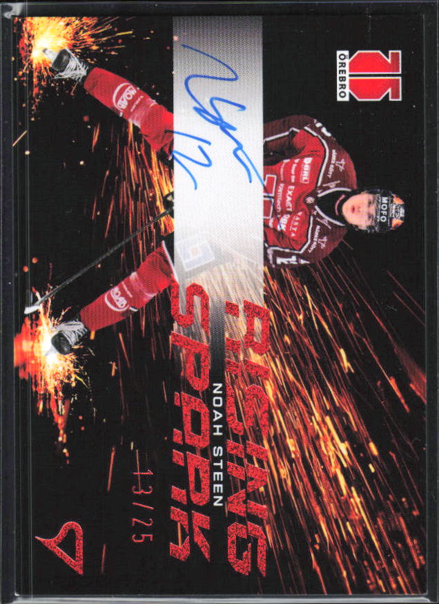 2025-26 SportZoo SHL S1 #RSS-NS Noah Steen Rising Spark Copper Auto 13/25 – framsida
