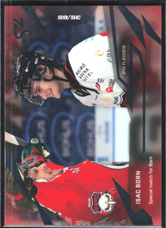 2025-26 SportZoo SHL LIVE #L-13 Isac Born 35/65 – framsida