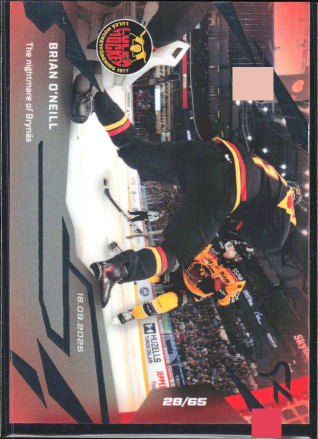 2025-26 SportZoo SHL LIVE #L-03 Brian O'Neill 28/65 – framsida