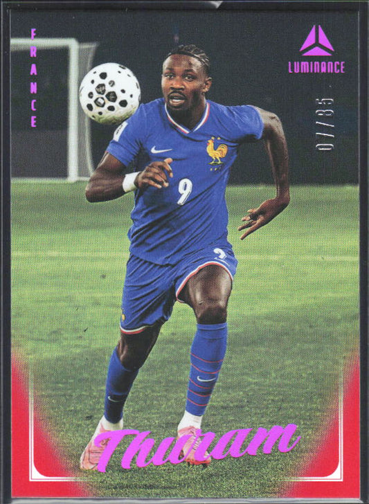 Marcus Thuram – 2026 Panini Luminance France #12 Magenta 07/85 – framsida