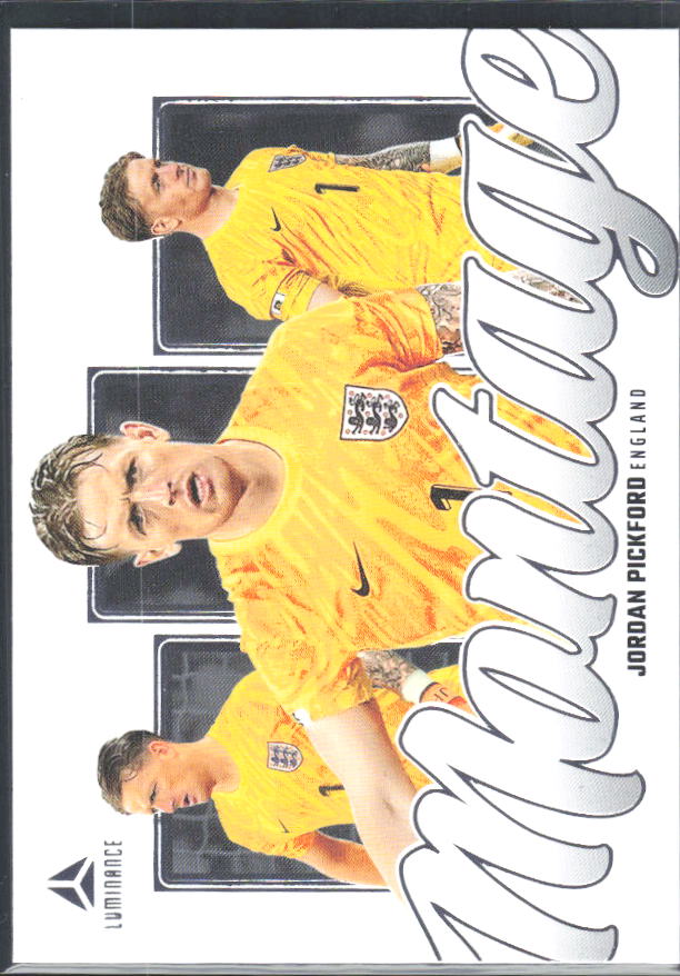 Jordan Pickford – 2026 Panini Luminance England #4 Montage – framsida