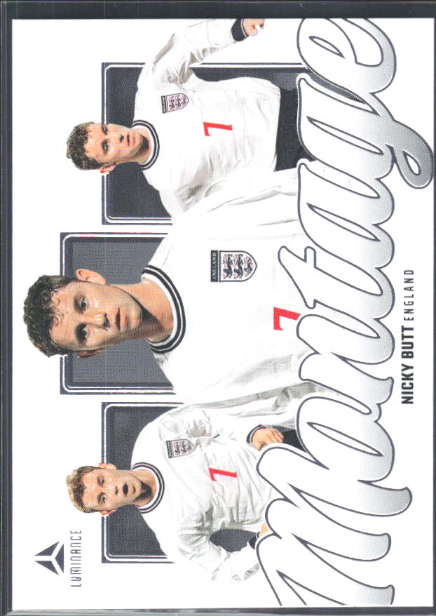 Nicky Butt – 2026 Panini Luminance England #8 Montage – framsida