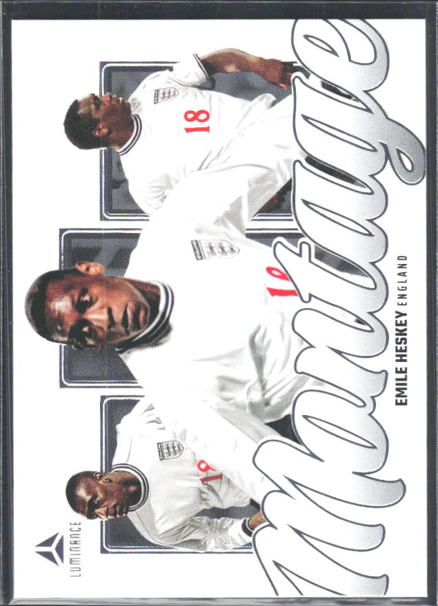 Emile Heskey – 2026 Panini Luminance England #12 Montage – framsida