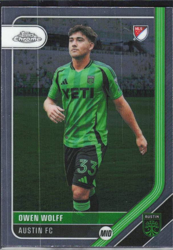 Owen Wolff – 2026 Topps Chrome MLS #85 – framsida