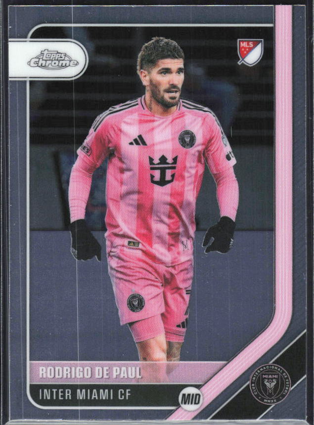 Rodrigo de Paul – 2026 Topps Chrome MLS #18 – framsida