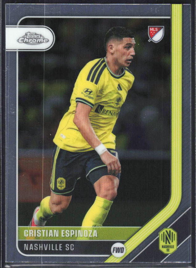 Cristian Espinoza – 2026 Topps Chrome MLS #145 – framsida