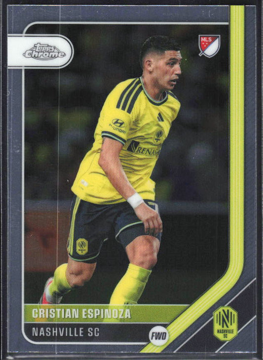 Cristian Espinoza – 2026 Topps Chrome MLS #145 – framsida