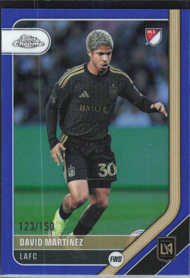 David Martínez – 2026 Topps Chrome MLS #77 Blue 123/150 – framsida