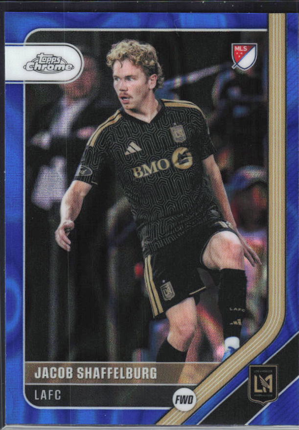Jacob Shaffelburg – 2026 Topps Chrome MLS #192 Blue Lava Refractor – framsida