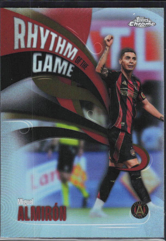 Miguel Almirón – 2026 Topps Chrome MLS #RG-3 Rhythm of the Game – framsida