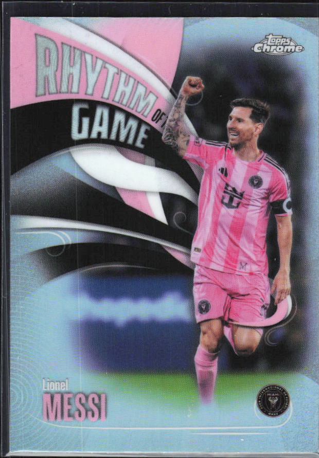 Lionel Messi – 2026 Topps Chrome MLS #RG-10 Rhythm of the Game – framsida