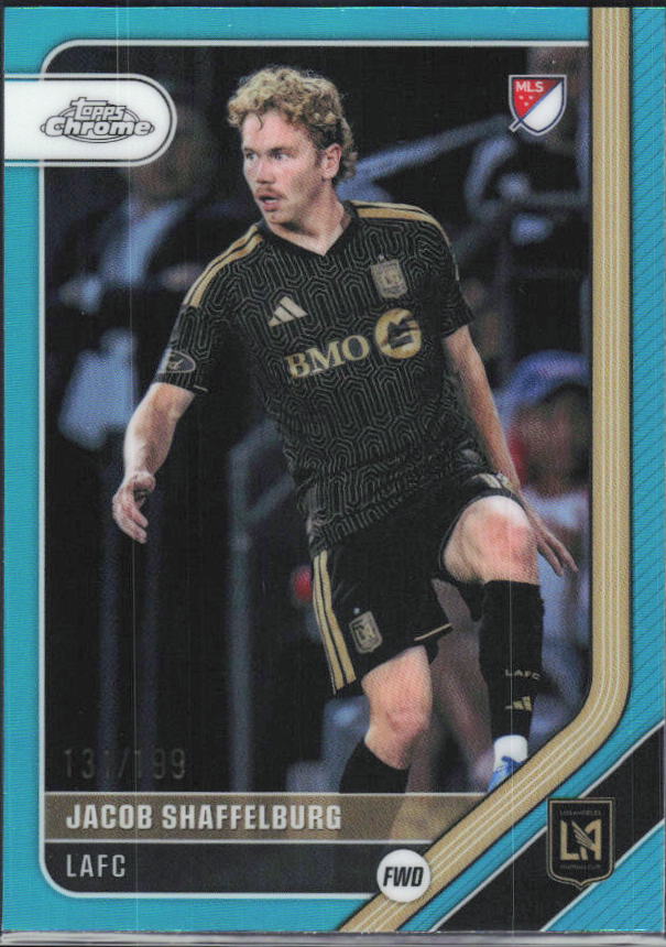 Jacob Shaffelburg – 2026 Topps Chrome MLS #192 Aqua Refractor /199 – framsida