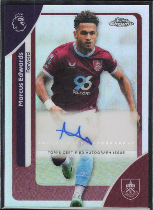 Marcus Edwards – 2025-26 Topps Chrome Premier League #CA-ME Autograph – framsida