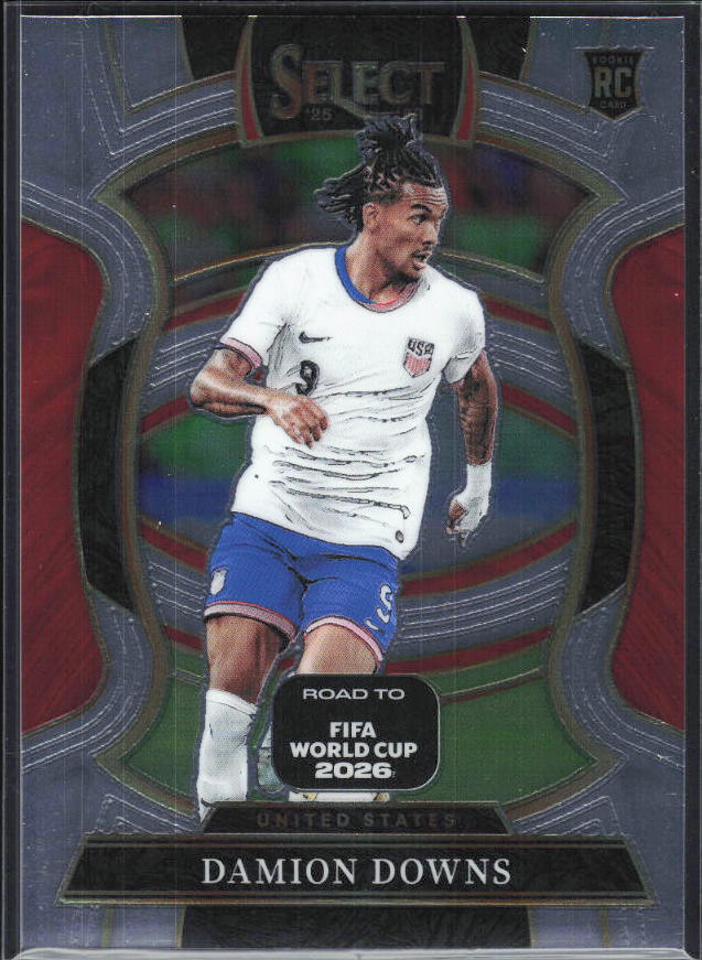 Damion Downs – 2025-26 Panini Select Road to FIFA World Cup #85 Terrace RC – framsida