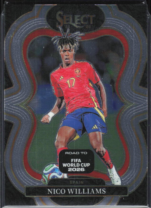 Nico Williams – 2025-26 Panini Select Road to FIFA World Cup #170 Mezzanine – framsida