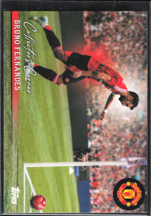 Bruno Fernandes – 2025-26 Topps Manchester United Team Set #36 Collector’s Corner – framsida