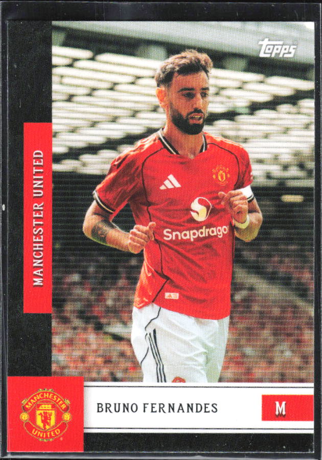 Bruno Fernandes – 2025-26 Topps Manchester United Team Set #13 – framsida