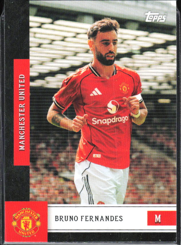 Bruno Fernandes – 2025-26 Topps Manchester United Team Set #13 – framsida