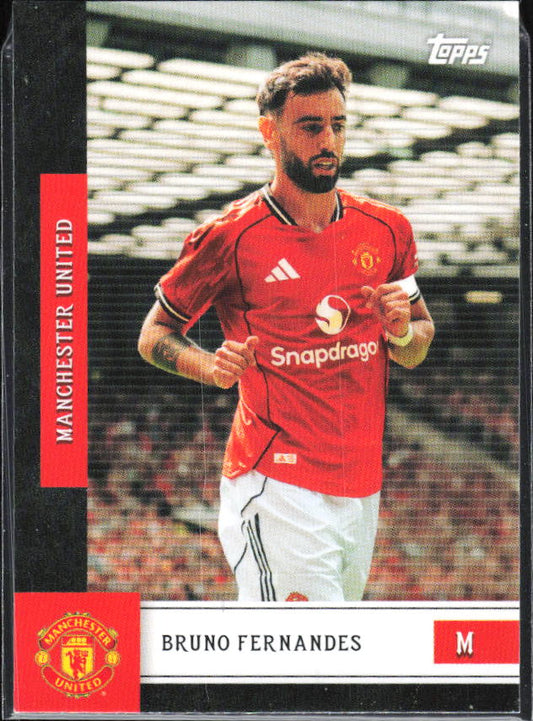 Bruno Fernandes – 2025-26 Topps Manchester United Team Set #13 – framsida
