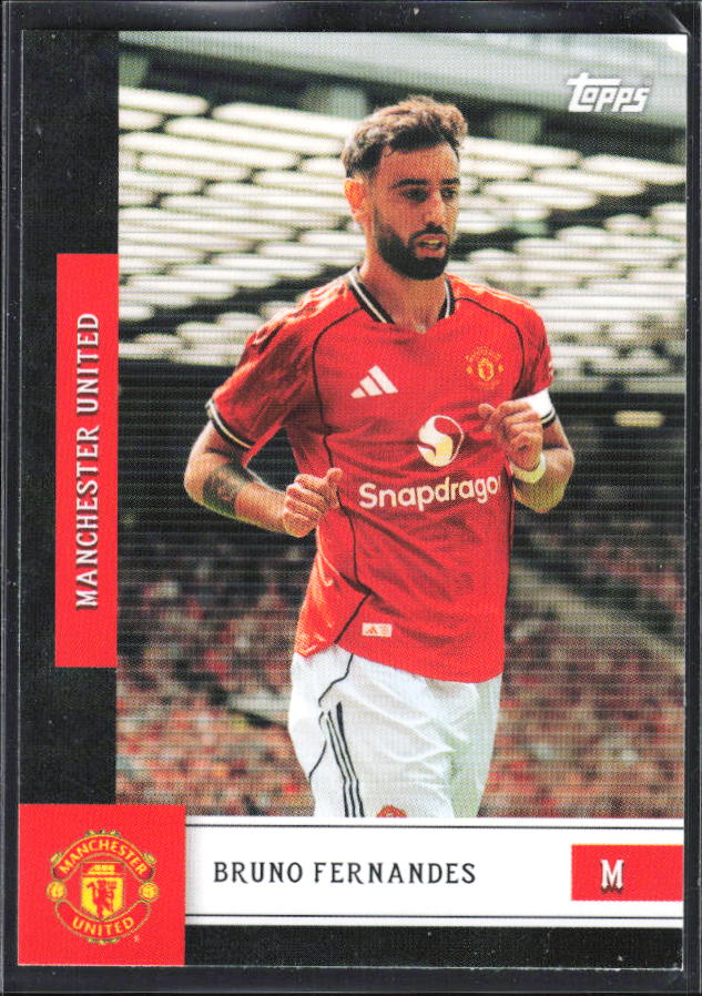 Bruno Fernandes – 2025-26 Topps Manchester United Team Set #13 – framsida