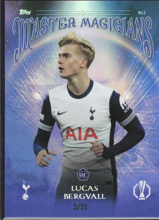 Lucas Bergvall – Topps Total Football #1162 Master Magicians 3/25 RC – framsida
