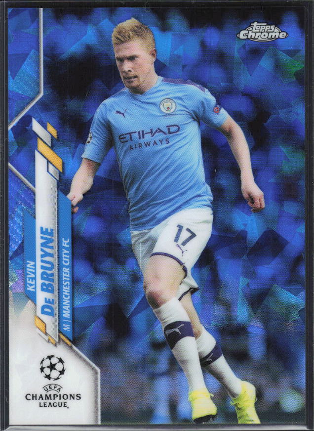 Kevin De Bruyne – 2019-20 Topps Chrome UEFA Champions League Sapphire #19 – framsida