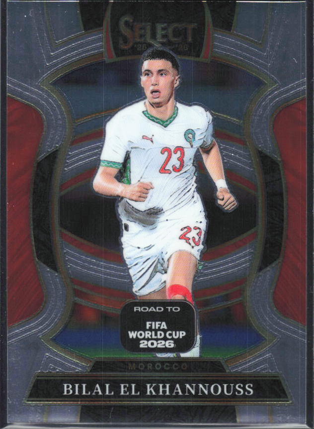 Bilal El Khannouss – 2025-26 Panini Select Road to FIFA World Cup #53 Terrace – framsida