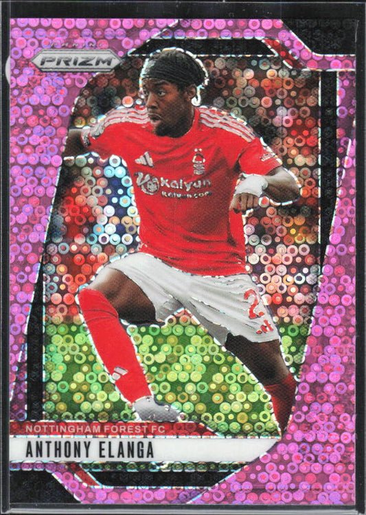 Anthony Elanga – 2024-25 Panini Prizm Premier League #261 Pink Disco 024/149 – framsida