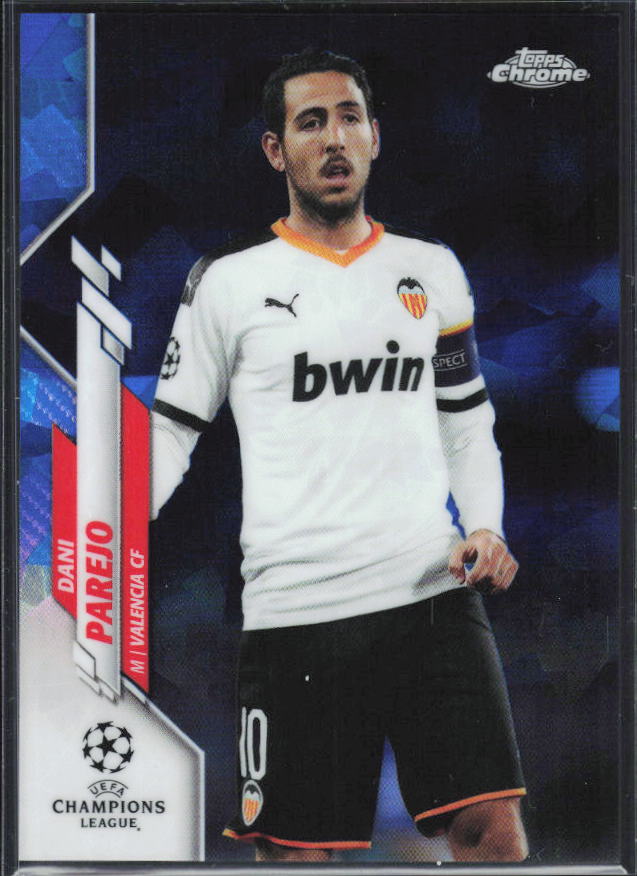 Dani Parejo – 2019-20 Topps Chrome UEFA Champions League Sapphire #66 – framsida