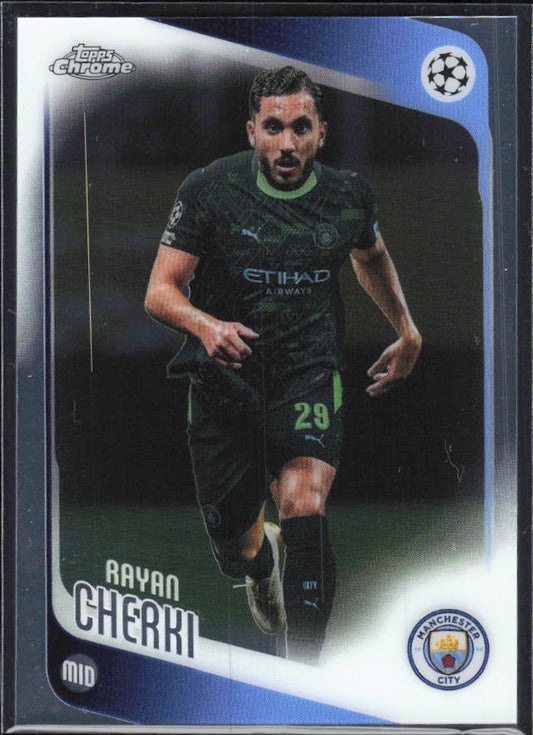 Rayan Cherki – 2025-26 Topps Chrome UEFA Club Competitions #1 – framsida