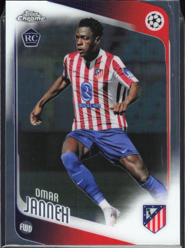 Omar Janneh – 2025-26 Topps Chrome UEFA Club Competitions #137 RC – framsida