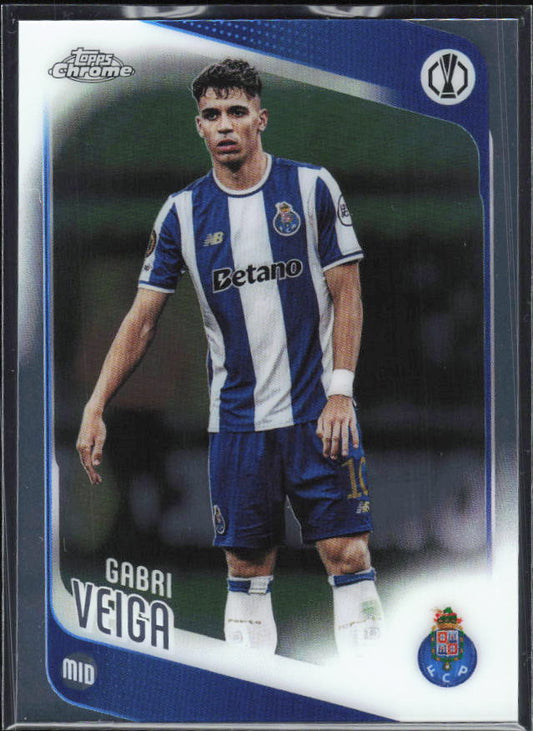 Gabri Veiga – 2025-26 Topps Chrome UEFA Club Competitions #87 – framsida