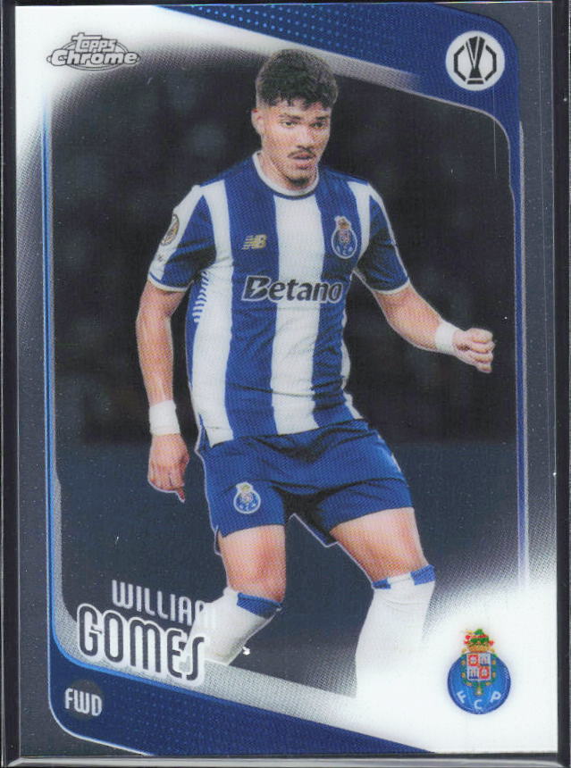 William Gomes – 2025-26 Topps Chrome UEFA Club Competitions #50 – framsida