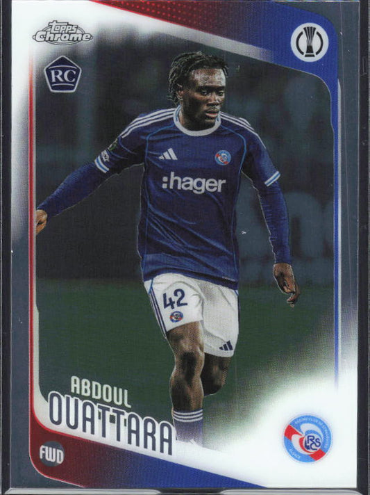 Abdoul Ouattara – 2025-26 Topps Chrome UEFA Club Competitions #114 RC – framsida