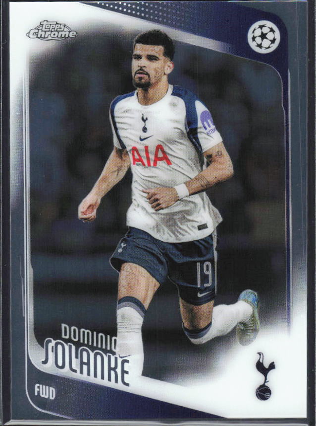Dominic Solanke – 2025-26 Topps Chrome UEFA Club Competitions #144 – framsida